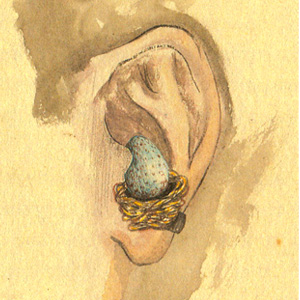 Meret Oppenheim '<em>Design for Ear Decoration</em>' 1942