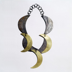 Dorothea Prühl 'Moon' 2003 Necklace - gold, titanium