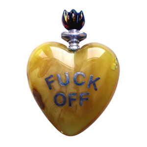 Solveiga & Alfredas Kriviciai 'Fuck Off' 2004. Pendant; silver, amber