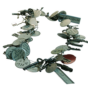 Brigitte Moser 'Where Did the Locks Remain' 2004 Necklace; steel, mixed media