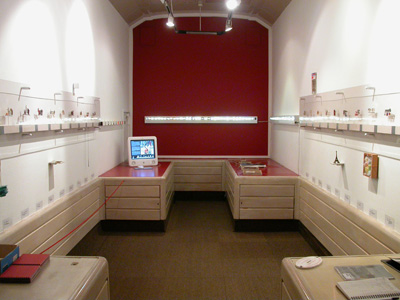 6.54 'Brooching the Subject' 2003. Installation; Travelling Gallery Interior